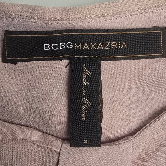 BCBGMaxAzaria Silk Pleated Top - Size Small - Picture 4 of 7